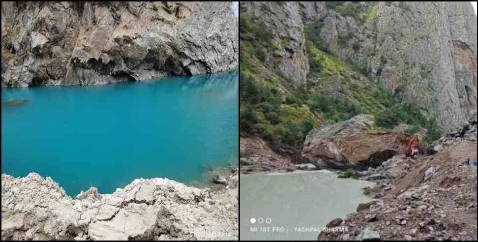Chamoli Dhauli Ganga River Lake: lake built on the Dhauli Ganga river in Chamoli