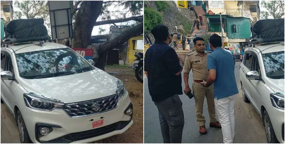 Violation of traffic rules: UP Police DSP Fined For Driving Without A Number Plate And Blue Lights
