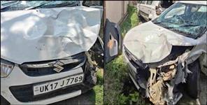 High speed car hits school students badly