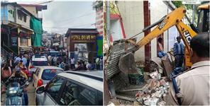 Mall Road Mussoorie Encroachment to Get Removed