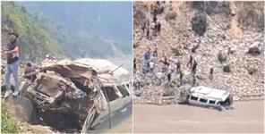 Road Accident On Badrinath Highway in Rudraprayag